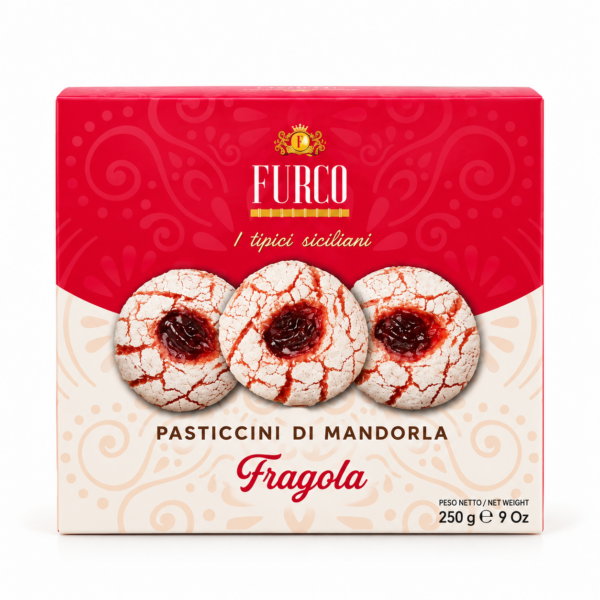 Furco Biscotti - Pasticcini di mandorla Fragola 250g